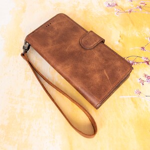 Genuine Leather Wristlet Strap for Phone Cases, Bags, Purses and Many More, iPhone Samsung Case Strap, Key Chain Strap, Personalized Gift