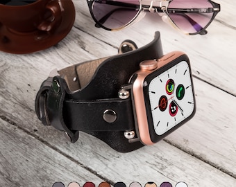 Apple Watch Ultra Band 49mm, Christmas Gift Apple Watch Leather Band, Apple Watch Band Women, Apple Watch Strap 38mm Women,40mm 44mm Armband