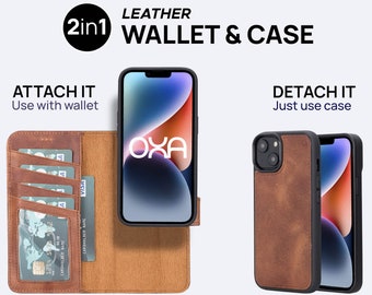 Wallet Case For iPhone 17 Air, iPhone 14 Pro Max, 15 Pro, iPhone 13 Custom Phone Case, Leather Personalized iPhone 11 Case, iPhone 12 Cover