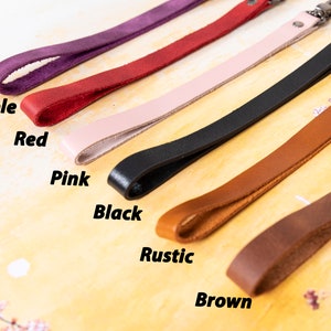 Genuine Leather Wristlet Strap for Phone Cases, Bags, Purses and Many More, iPhone Samsung Case Strap, Key Chain Strap, Personalized Gift
