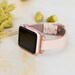 Slim Leather Apple Watch Band 38mm Genuine Leather Cream Apple Watch Band 40mm Apple Strap for Woman 42mm 44mm Custom Gift for Her 