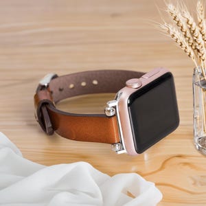 Cinturino per Apple Watch: cinturino in pelle rustica, stile minimalista per tutti i giorni, 38 mm, 40 mm, 41 mm, 42 mm, 44 mm, 45 mm, 49 mm