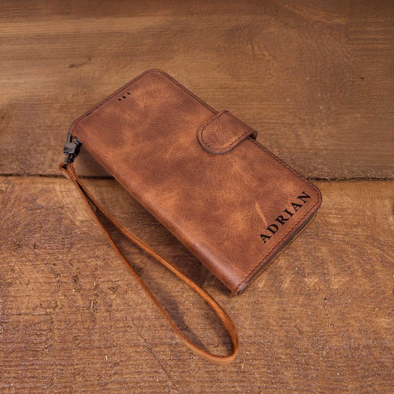 Leather Magsafe Case For iPhone 17 Pro Max, iPhone 16 Case, iPhone 15 Case, iPhone 14 Pro Wallet Case, Personalized iPhone Cover Christmas