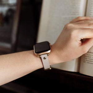 Apple Watch Band for 38mm 40mm 41mm 42mm 44mm 45mm 49mm, Slim Leather Apple Watch Strap for all series,iWatch Gift Band for Women Her Sister