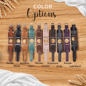 Leather Apple Watch Cuff Band for 38mm 40mm 41mm 42mm 44mm 45mm 46mm 49mm Personalized Strap