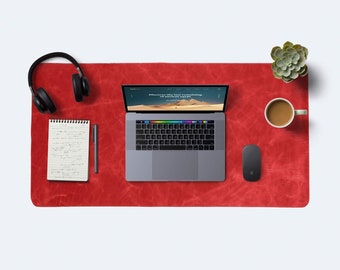Gaming Gifts for Boyfriend, Leather Desk Mat and Computer Pad, Mousepad for Gamers, Christmas Gift, Nerdy Gifts for Him, Game Room Decor
