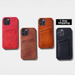 Funda de piel fina para iPhone 16, funda de piel para iPhone 13, 14, 15 Pro Max, tarjetero para iPhone 14, funda para iPhone 12 Mini, funda personalizada para iPhone 11