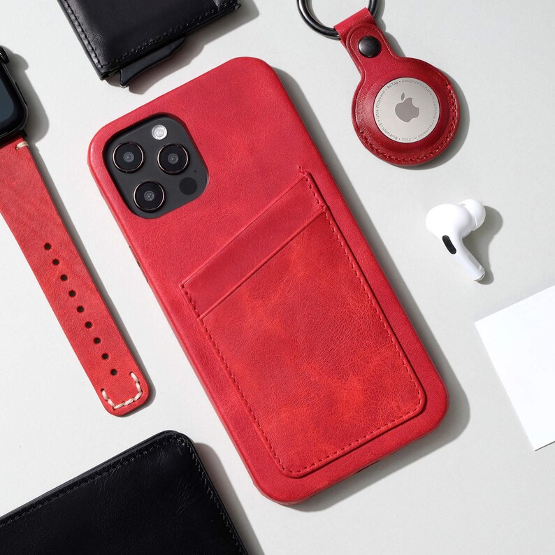 Slim iPhone 14 Pro Max Case, Leather iPhone 13 Case, iPhone 14 Card Holder, iPhone 12 Mini Case, Personalized iPhone 11 Case iPhone 14 Pro