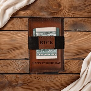 Cartera de cuero emergente Cartera de cuero hecha a mano Cartera de cuero personalizada Cartera de hombre, Regalo de San Valentín para él Padrinos de boda, Regalo para él, Regalos