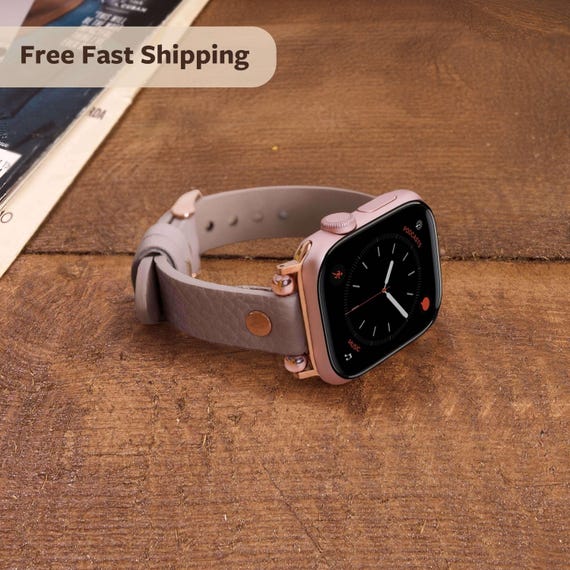 Apple Watch Band Women, Apple Watch Ultra Band 49mm, Apple Watch Strap 46mm Women, Christmas Apple Watch Leather Band 40mm 44mm Watch Strap