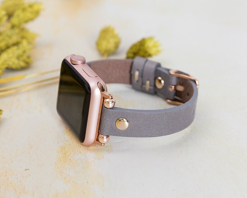 Slim Apple Watch Band Apple Watch 40mm 41mm 38mm 42mm 44mm - Etsy