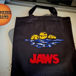 Jaws three barrel tote bag