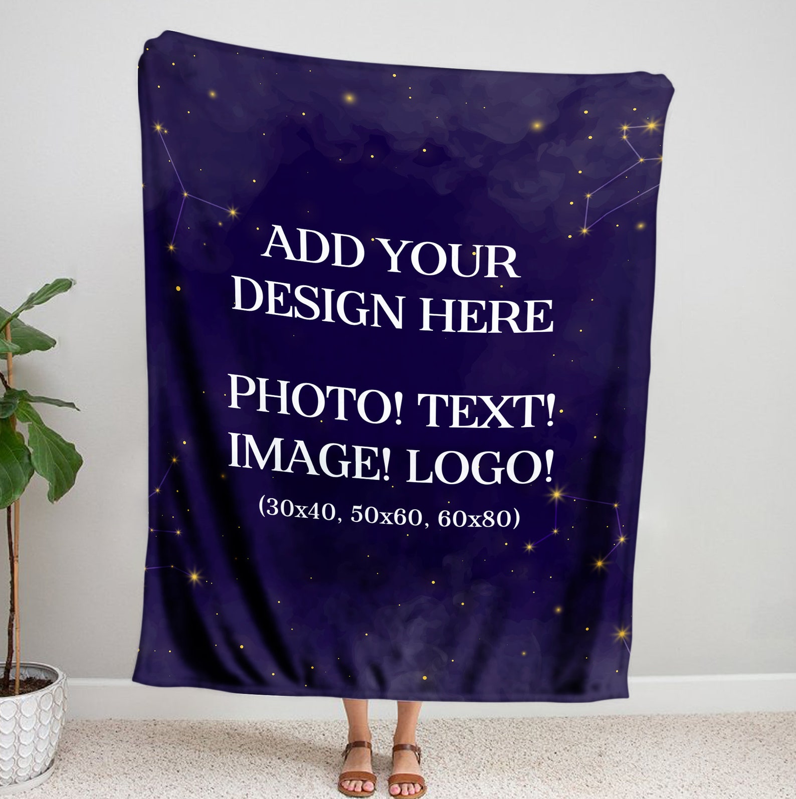 Personalized Blanket from Photo Text Custom Blankets with Etsy