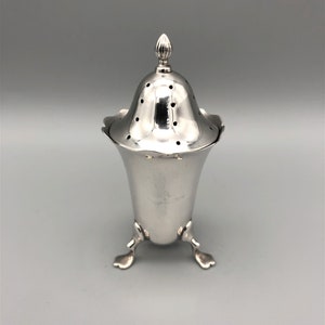 George V Sterling Silver Pepper Shaker, Mappin & Webb, Birmingham, 1922