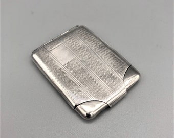 Art Deco Sterling Silver Matchbook Holder, Smith & Bartlam, Birmingham, 1931