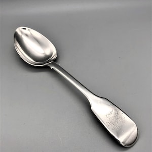 William IV Sterling Silver Dessert Spoon, S. Hayne & D. Cater, London, 1837