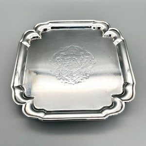 George II Sterling Silver Waiter or Small Salver, I.A.M, London, 1730