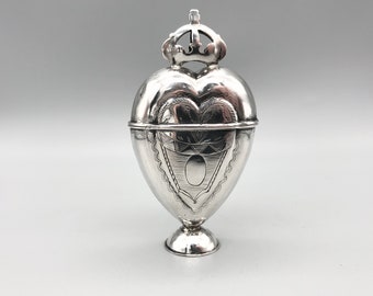 Danish 18th Century Silver Hovedvandsaeg or Marriage Box, N.A, c.1750-1800