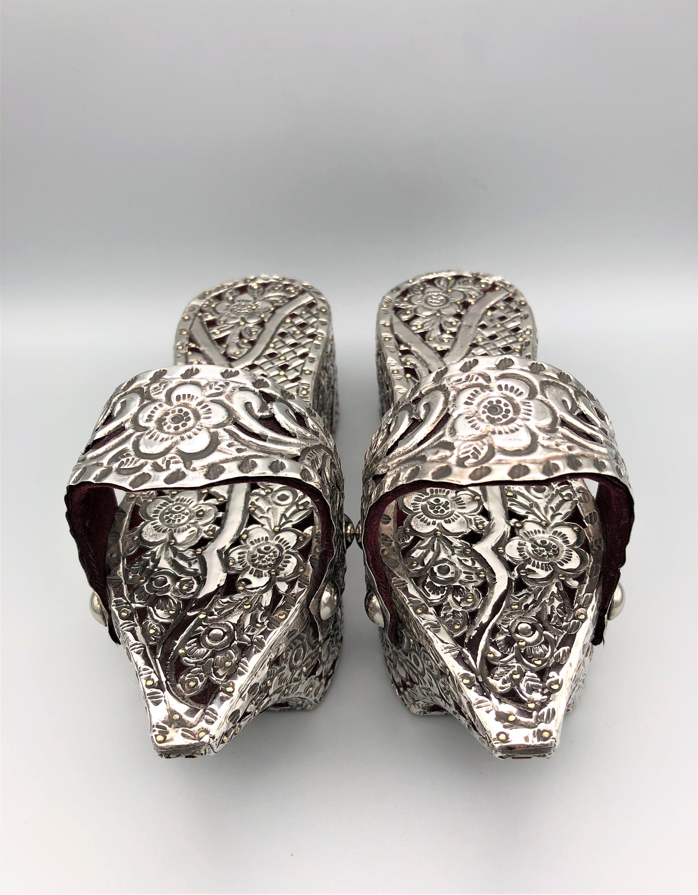 Early 20th Century Turkish Nalin Bath Clogs w/ Silver Overlay Etsy