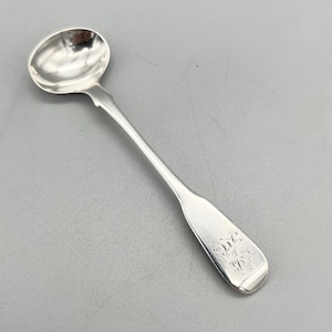 George III Sterling Silver Salt Spoon, Sarah & John William Blake, London, 1812