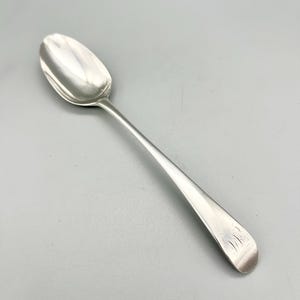 George III Sterling Silver Dessert Spoon, Hester Bateman, London, 1784