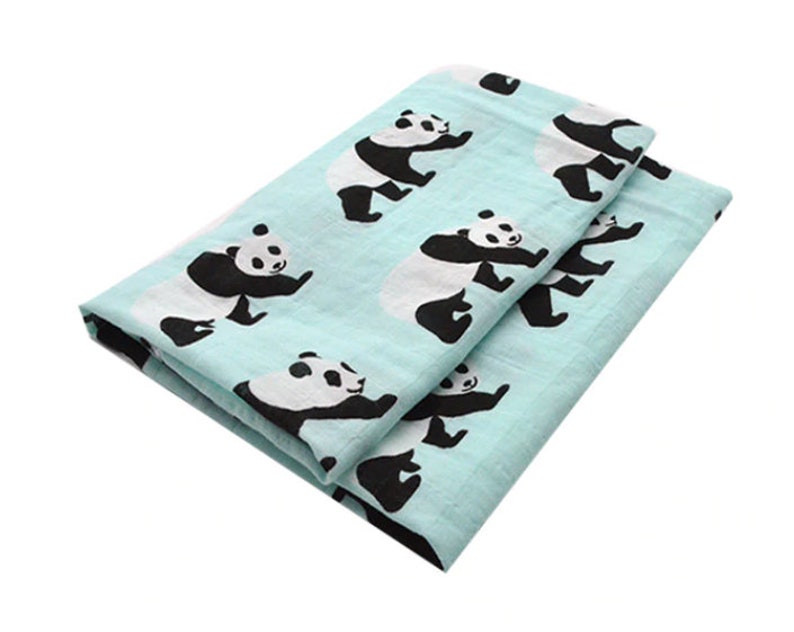 Newborn Soft Organic Cotton Baby Blanket Muslin Swaddle Wrap Feeding Burp Cloth Towel Scarf