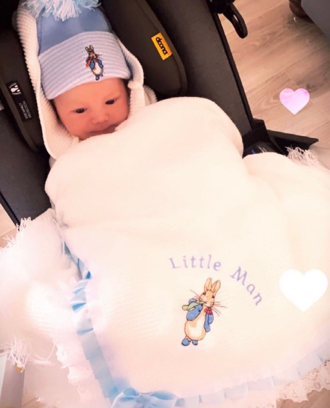 Peter Rabbit Style Baby Blanket - Etsy