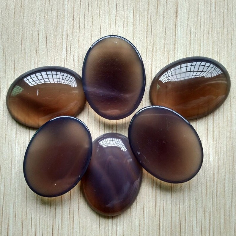 Wholesale 6pcslot good quality natural grey onyx Oval CAB CABOCHON 30x40mm charms beads for Diy jewelry making free shipping