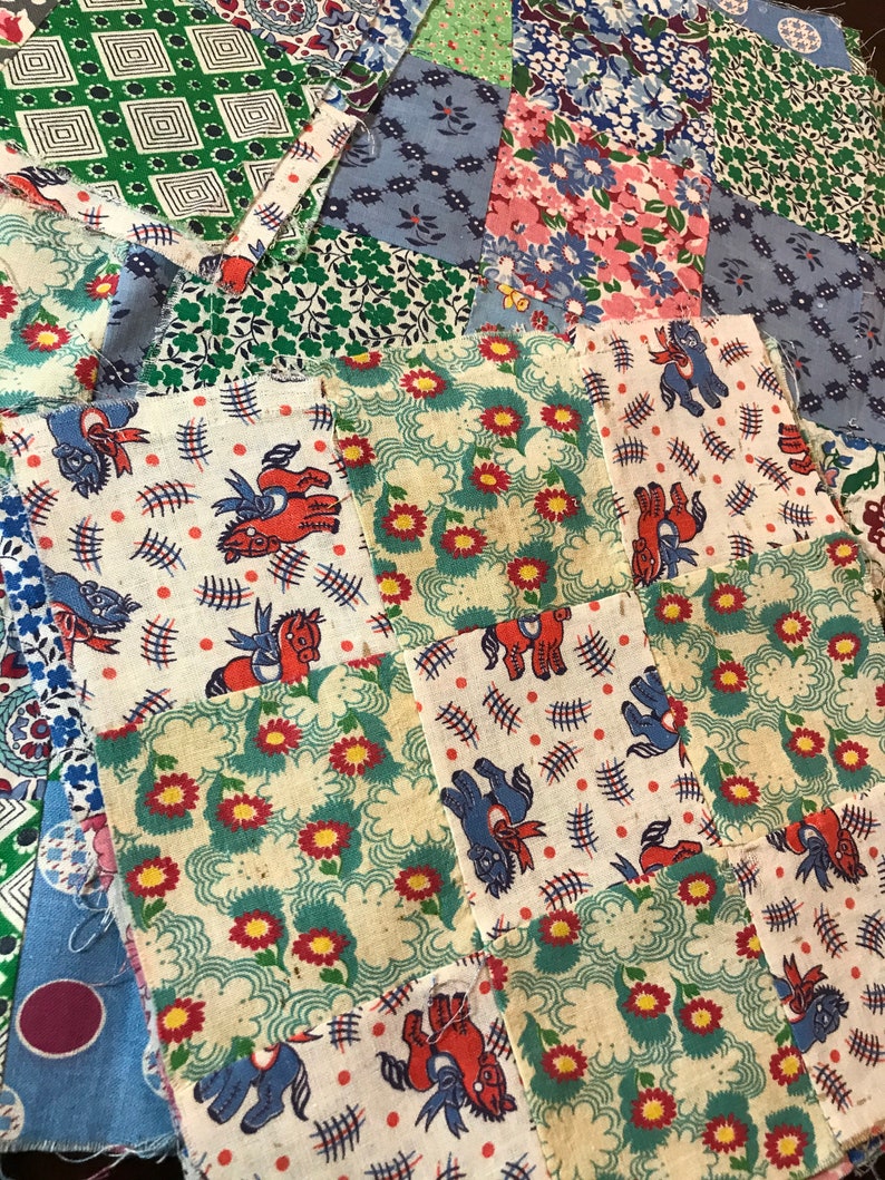 Flour Sack Fabric Feed Sack Fabric VIntage Quilt Squares Etsy