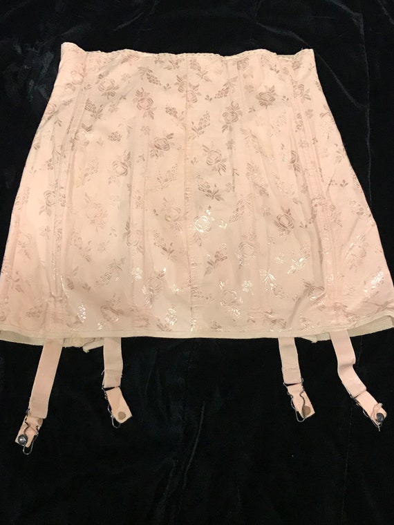 Vintage Antique Corset, Corset 1930s, Peach Rose P