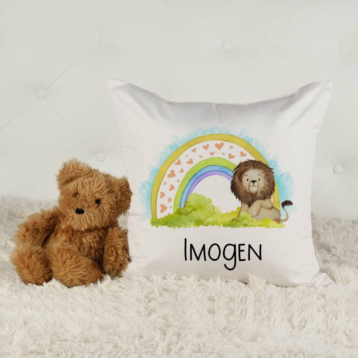 Personalisiertes Regenbogen Kissen Neues Baby Geschenk | Etsy