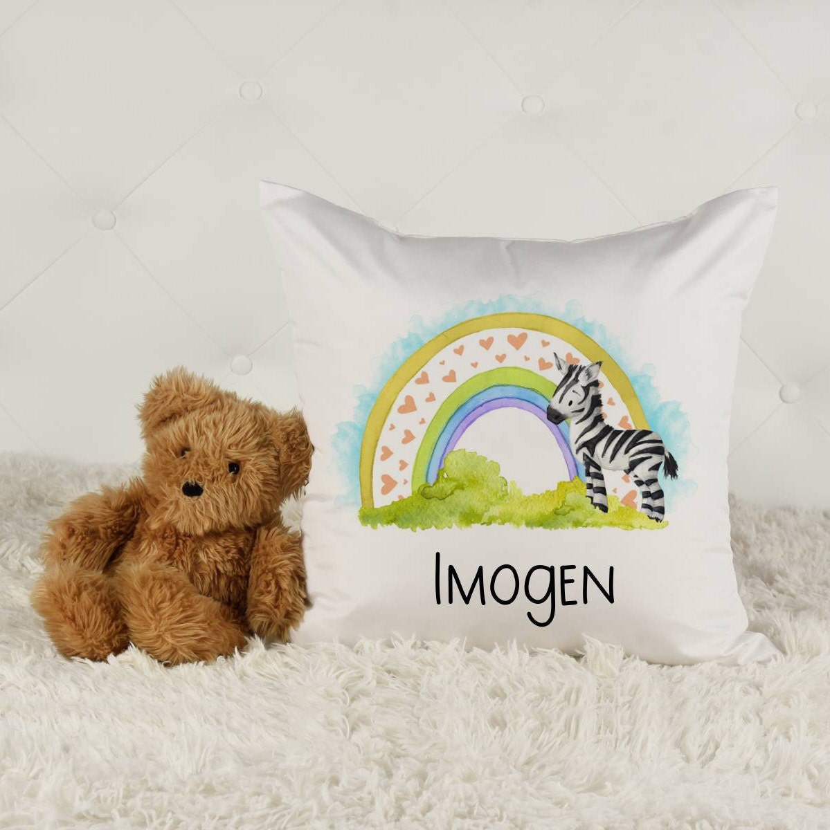 Personalisiertes Regenbogen Kissen Neues Baby Geschenk | Etsy