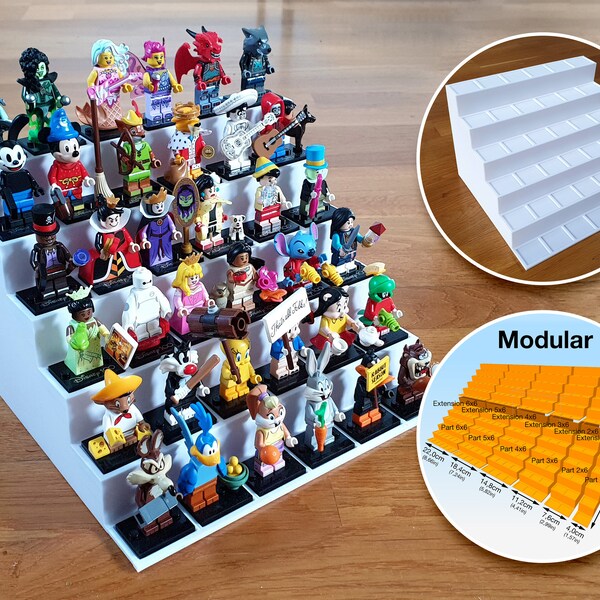 Modularer Minifiguren-Aufsteller (3D-Druckdateien)