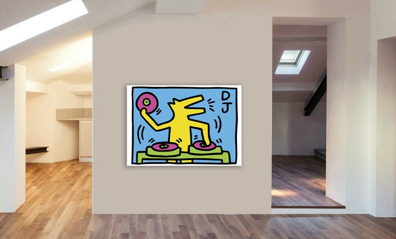 dancing dog keith haring