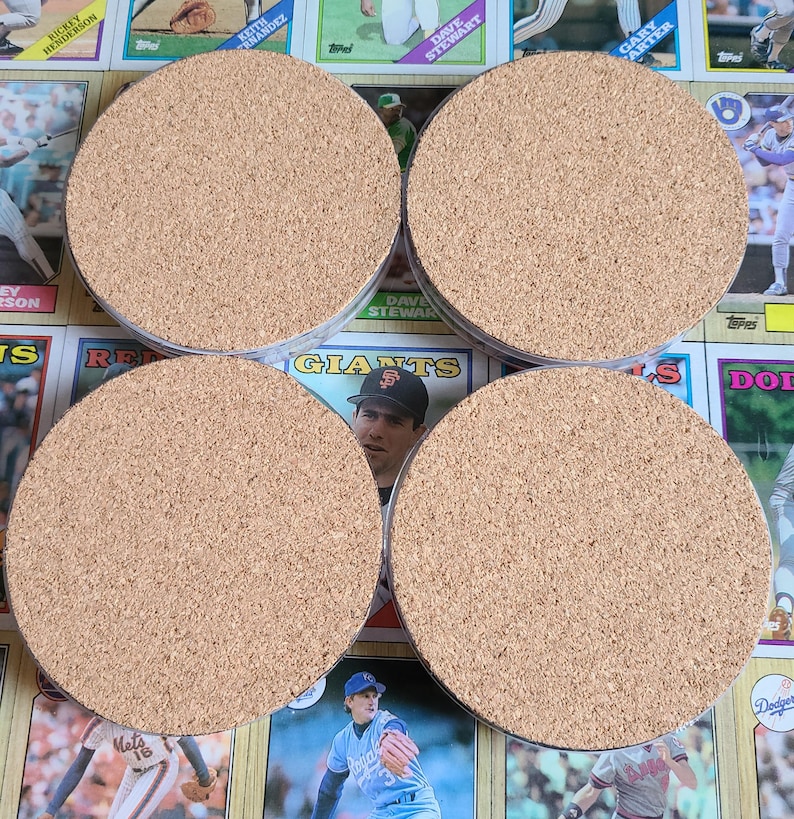 1987 Topps Wax Pack Baseball Card Wrapper Coaster Circle