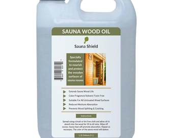 Sauna Shield Sauna Wood Oil - Protects & Nourishes Sauna Wood