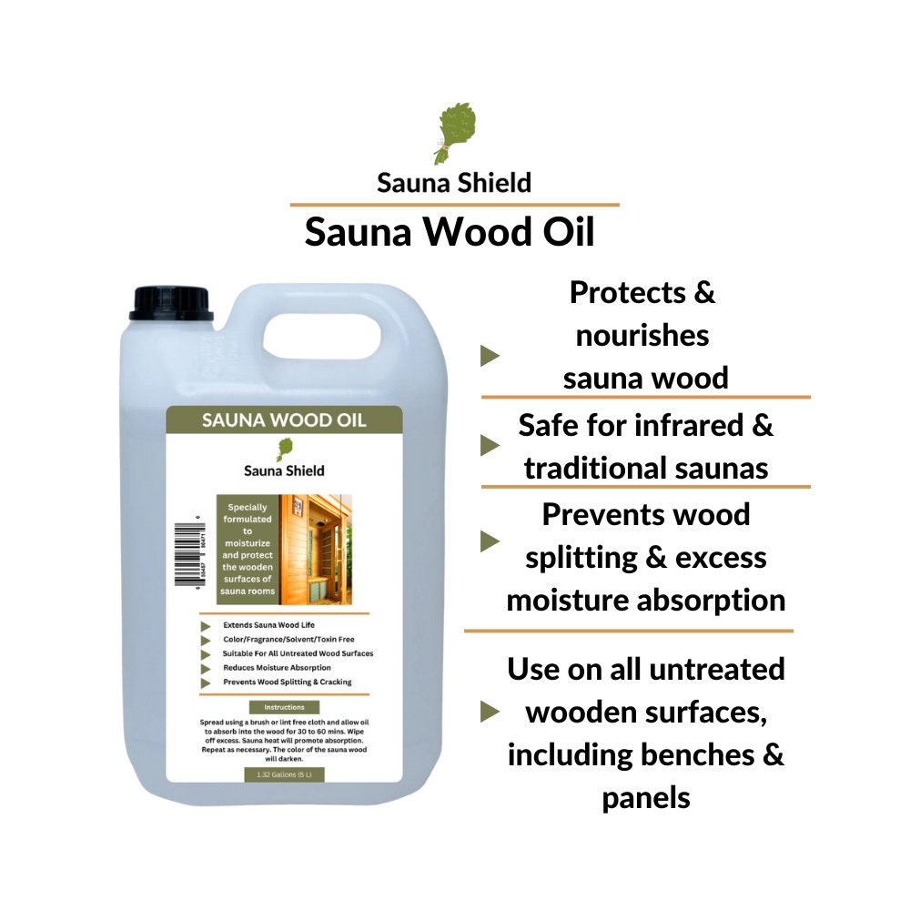 Sauna Room Care Set: Sauna Wood Oil & Sauna Wood/room Cleaner 1.32 ...