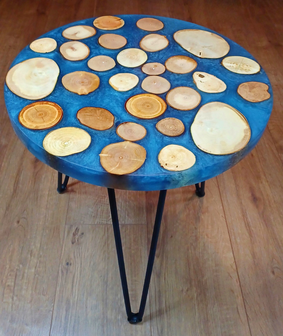 Custom Semi Transparent Wood Epoxy Resin Coffee Table Home Etsy UK