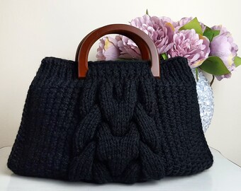 Bags & Purses Handbags Top Handle Bags Hand Knitted Woman Fashion HANDBAG 