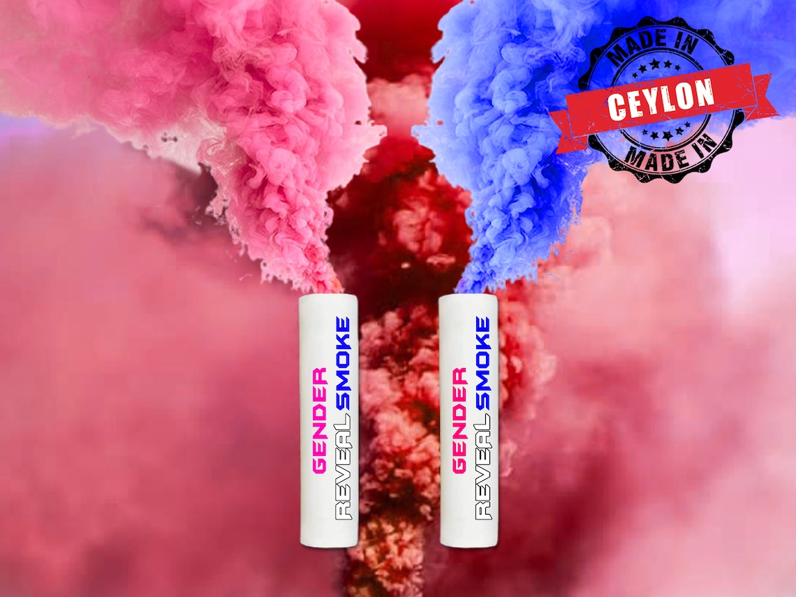 Gender Reveal Smoke Gender Reveal Smoke Bomb Gender Reveal Etsy