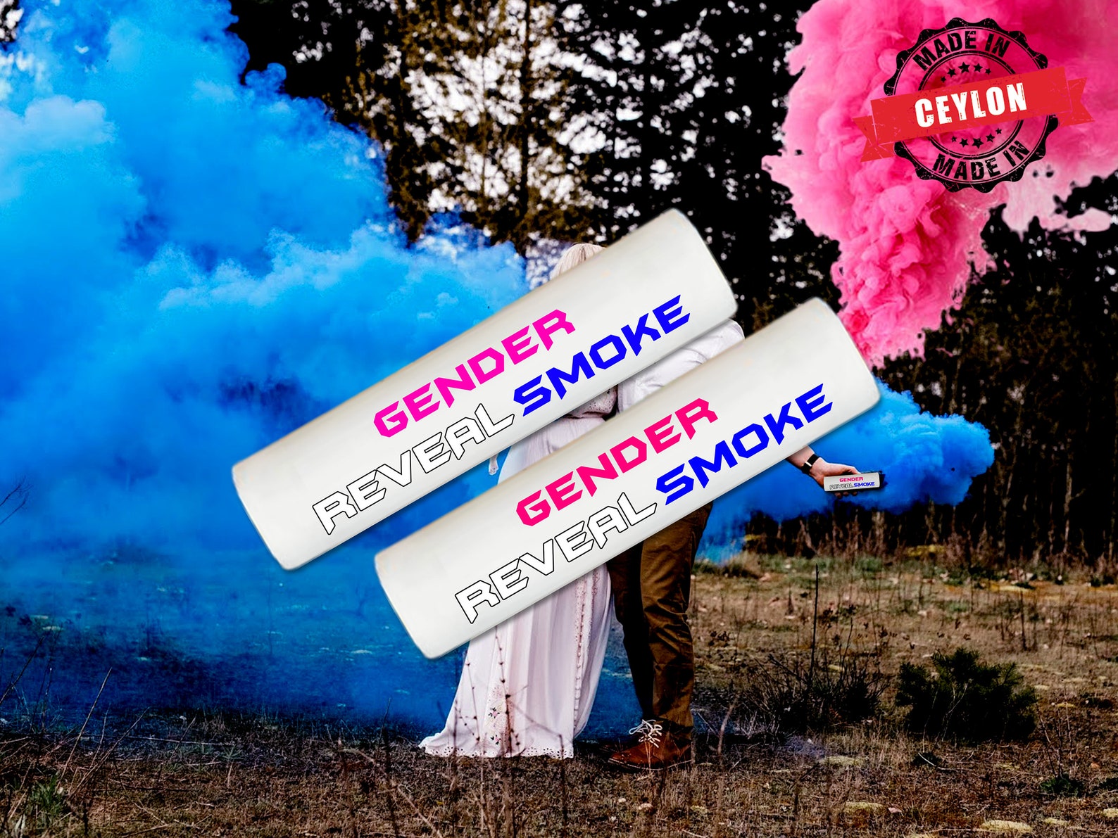 Gender Reveal Smoke Gender Reveal Smoke Bomb Gender Reveal Etsy