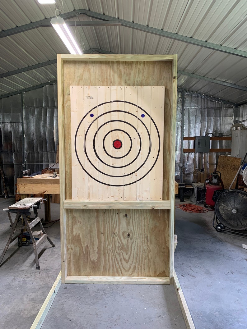Axe Throwing Target Board With Stand The maverick by Throw Etsy