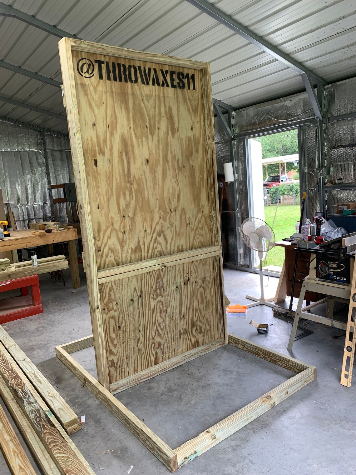 Axe Throwing Target Board With Stand The Maverick by Throw Etsy