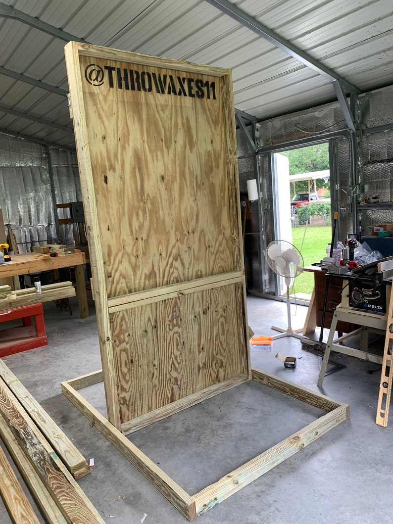 Axe Throwing Target Board With Stand The maverick by Throw Etsy