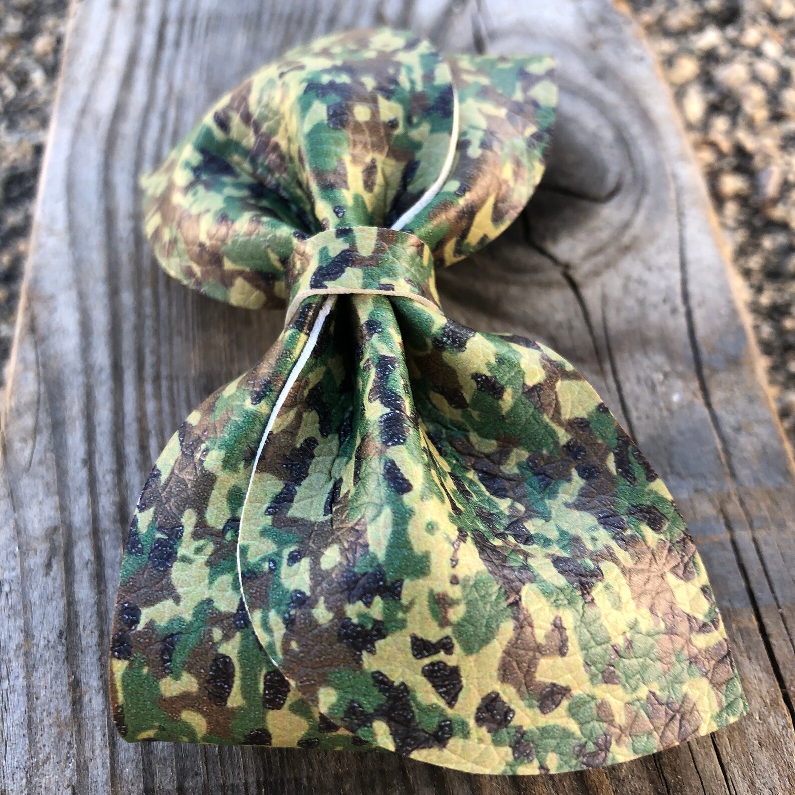 Camouflage Hair Bow Green Hair Clip Army Hair Accessory Etsy