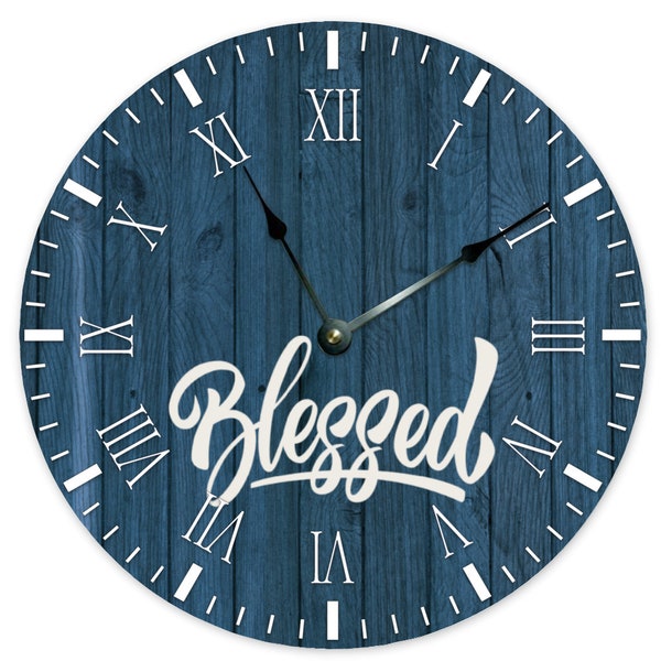 Non Ticking Wooden Wall Clock Etsy