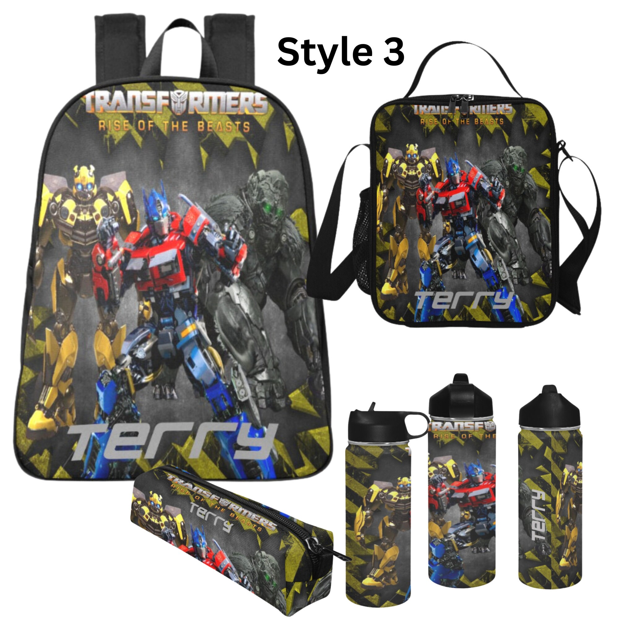 Personalized Transformers Backpack Transformers School Bag