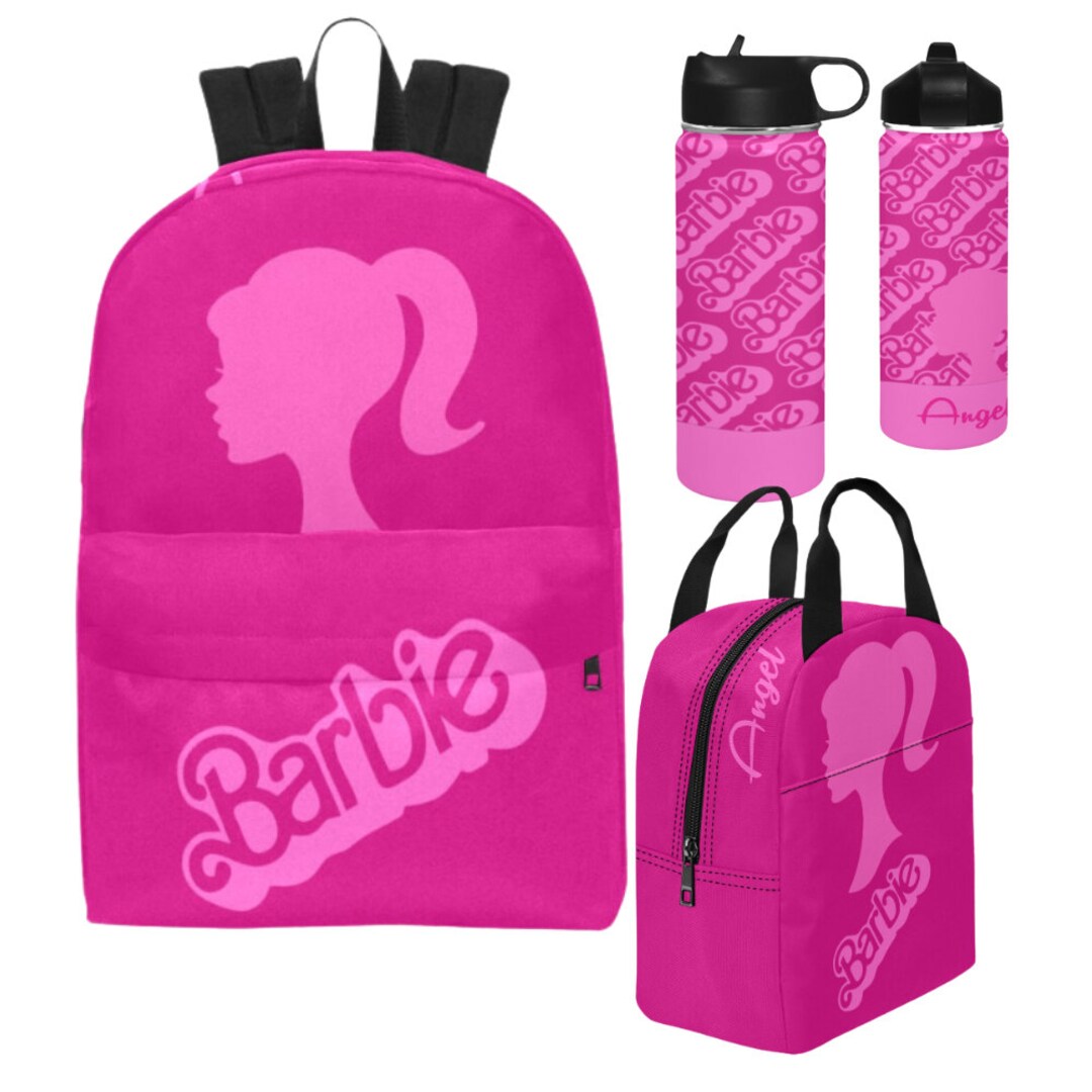 Personalized Barbie Backpack Barbie Backpack Lunch Bag Set Etsy