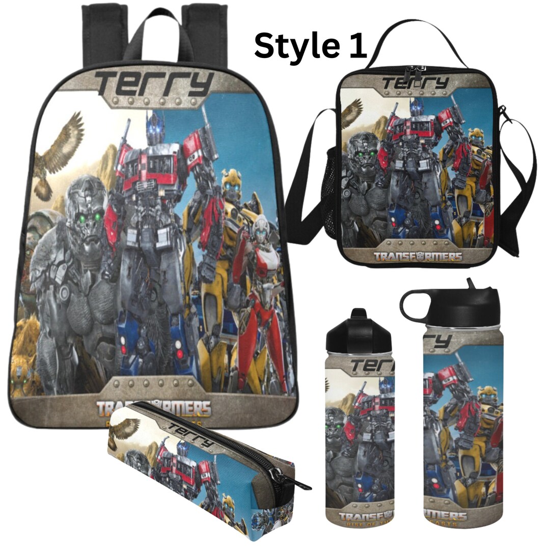 Personalized Transformers Backpack, Transformers School Bag, Rise of