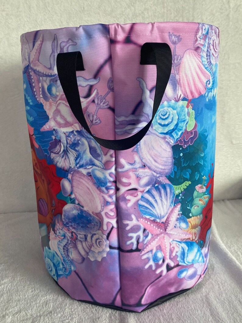 Mermaid Galaxy Print Laundry Basket